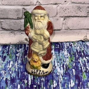 Santa Porcelain Figurine Christmas Holiday Decor 1900 Belgium